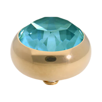 QUDO Sesto Crystal Jewelry Topper | Gold