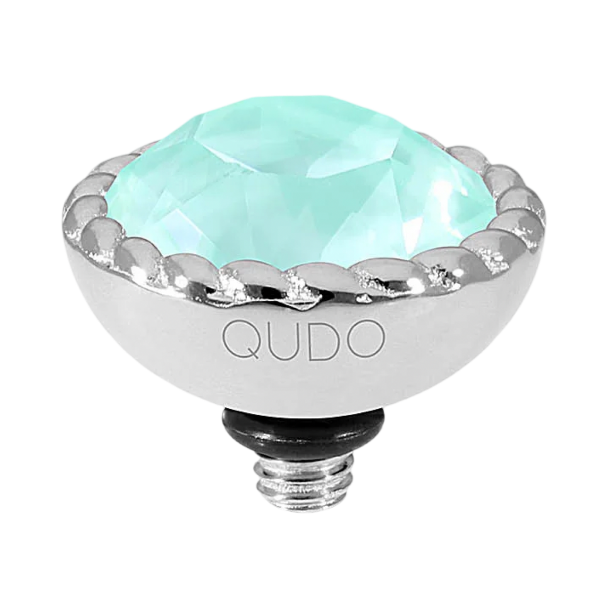 QUDO Bocconi Crystal Jewelry Topper – Silver