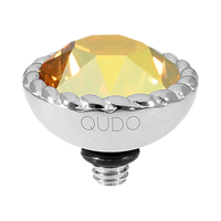 QUDO Bocconi Crystal Jewelry Topper – Silver