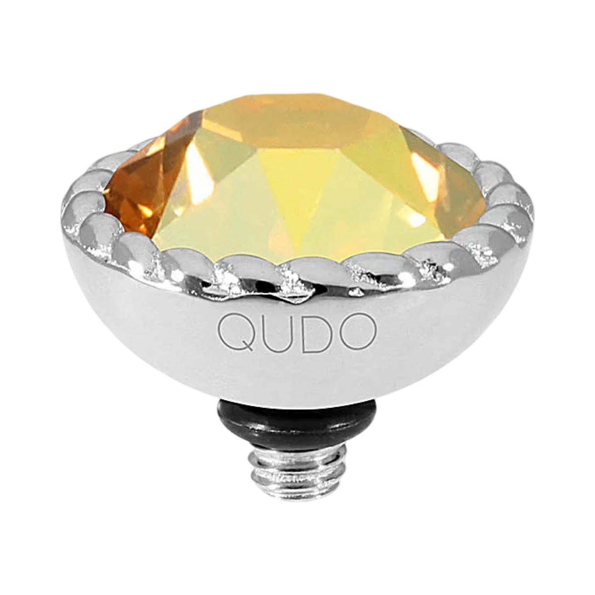 QUDO Bocconi Crystal Jewelry Topper – Silver