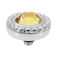 QUDO Ghiare Crystal Jewelry Topper – Silver