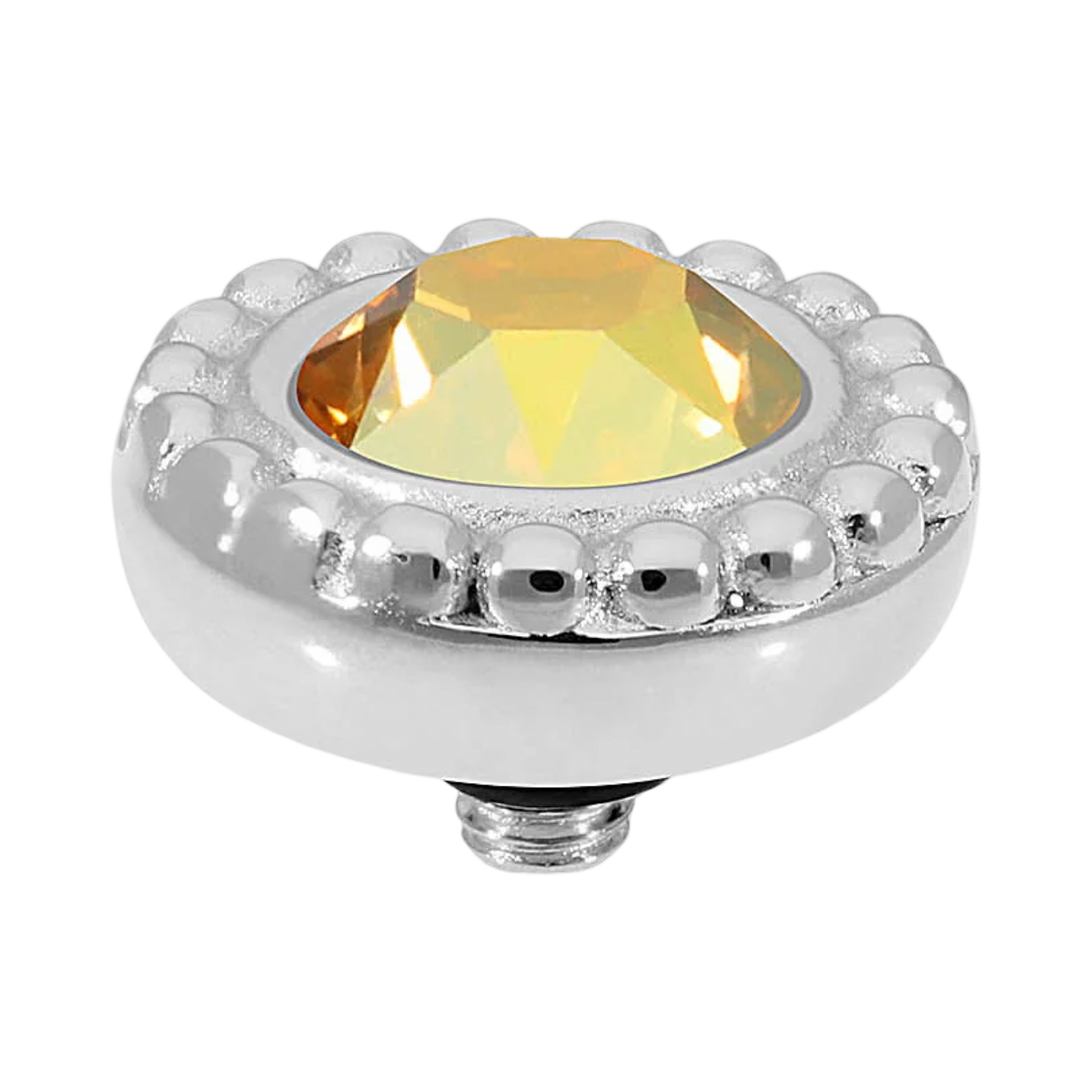 QUDO Ghiare Crystal Jewelry Topper – Silver