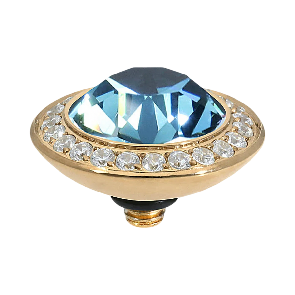 QUDO Tondo Deluxe Interchangeable Jewelry Topper | Gold