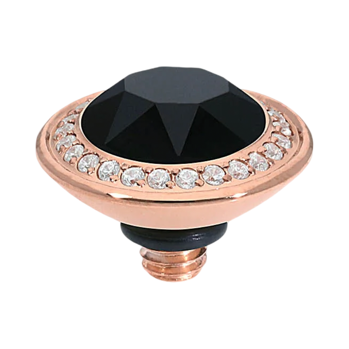 QUDO Tondo Deluxe Crystal Jewelry Topper – Rose Gold