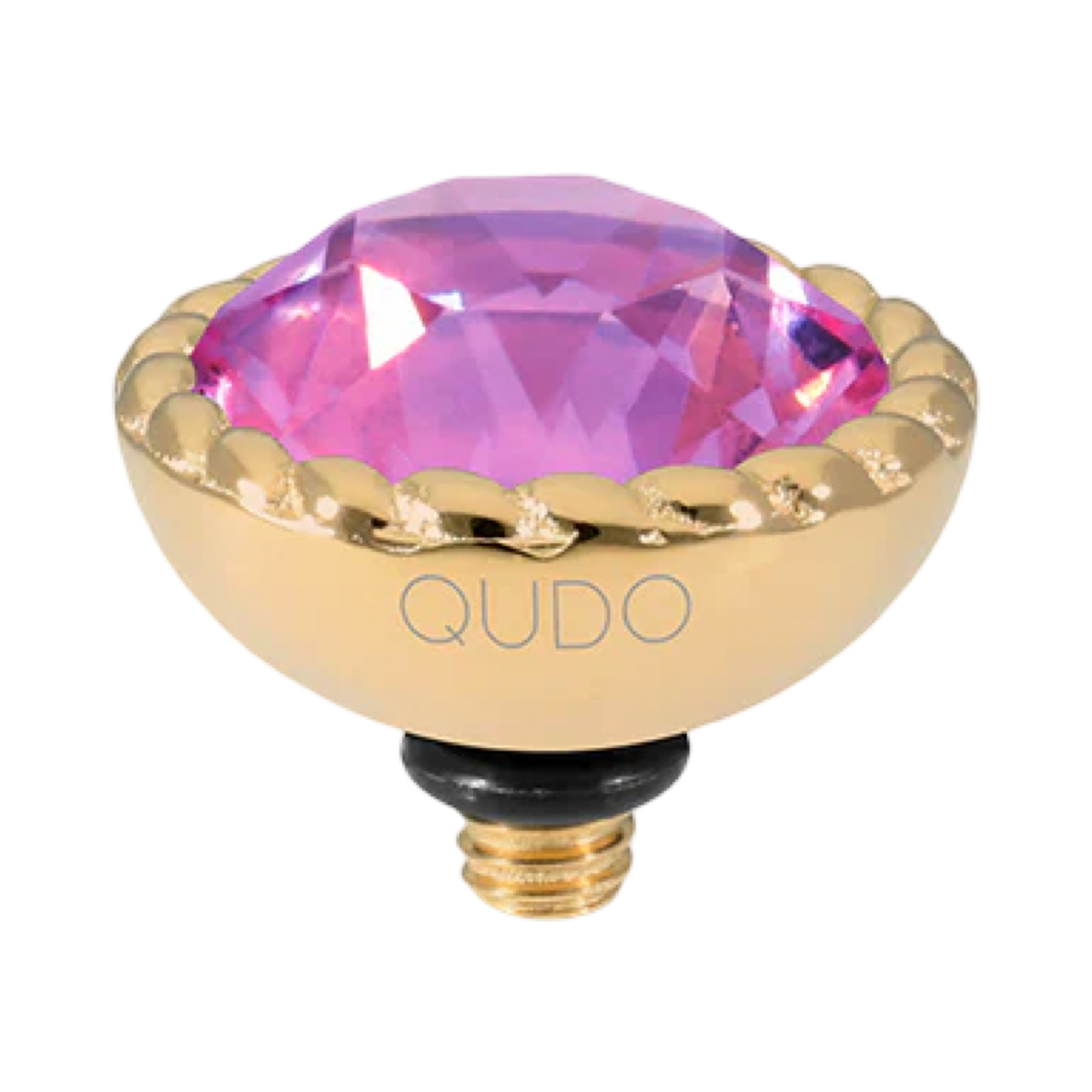 QUDO Bocconi Crystal Jewelry Topper – Gold