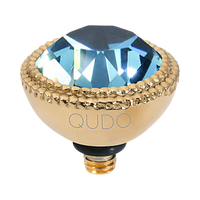 QUDO Fabero Crystal Jewelry Topper – Gold