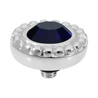 QUDO Ghiare Crystal Jewelry Topper – Silver