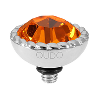 QUDO Bocconi Crystal Jewelry Topper – Silver