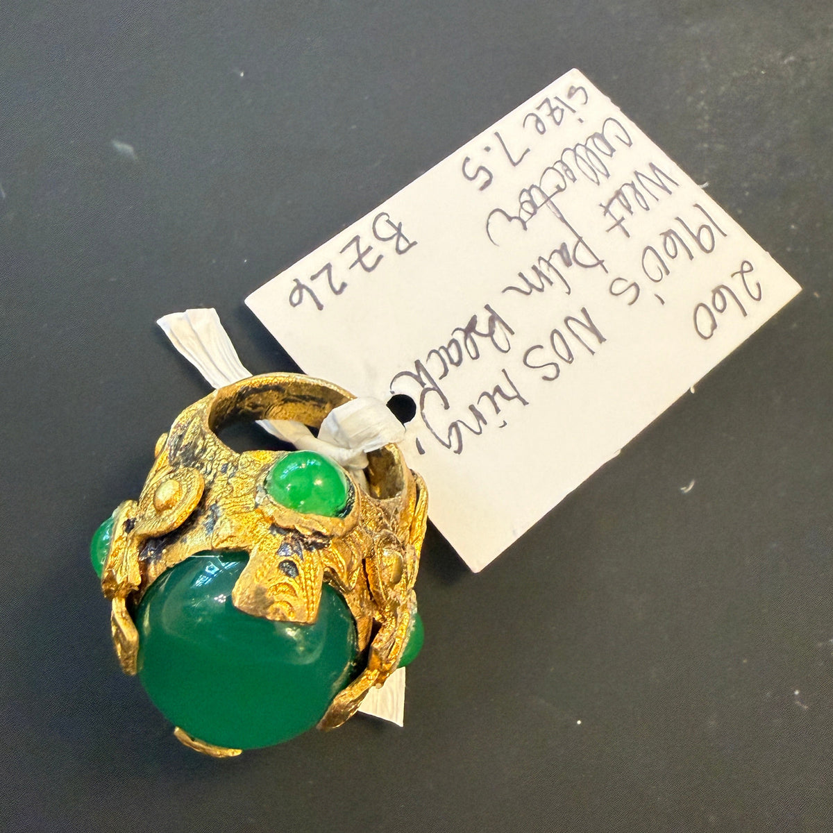 Vintage Emerald Green Statement Ring | Made in the Deep South