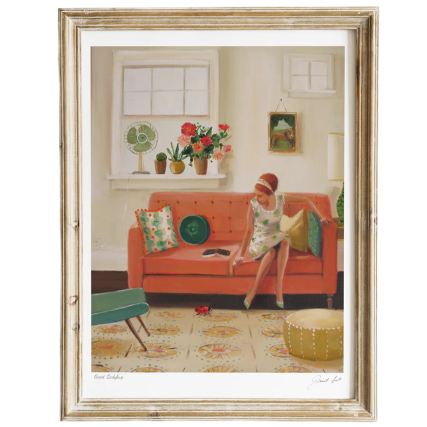 Janet Hill Ladybug Fine Art Print