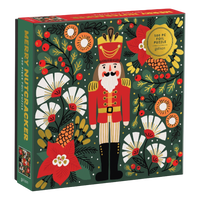 Merry Nutcracker 500-piece Christmas foil puzzle by Sandra Hutter