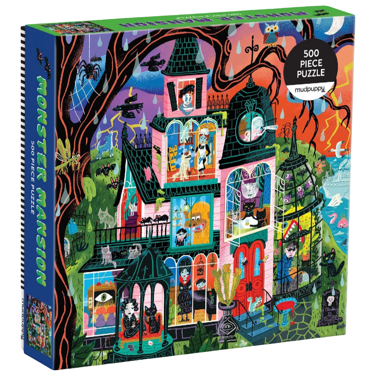 Monster Mansion 500-piece family Halloween puzzle