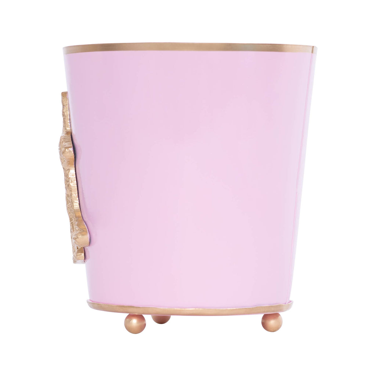 Pink rabbit gold easter spring cachet pot planter