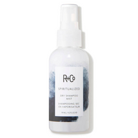 R+Co SPIRITUALIZED dry shampoo, micellar dry shampoo mist, non-aerosol hair refresher, post-workout hair mist, dry shampoo with no residue, scalp cleansing hair spray, travel-friendly dry shampoo, liquid dry shampoo formula, oil absorbing hair mist, clean hair without washing