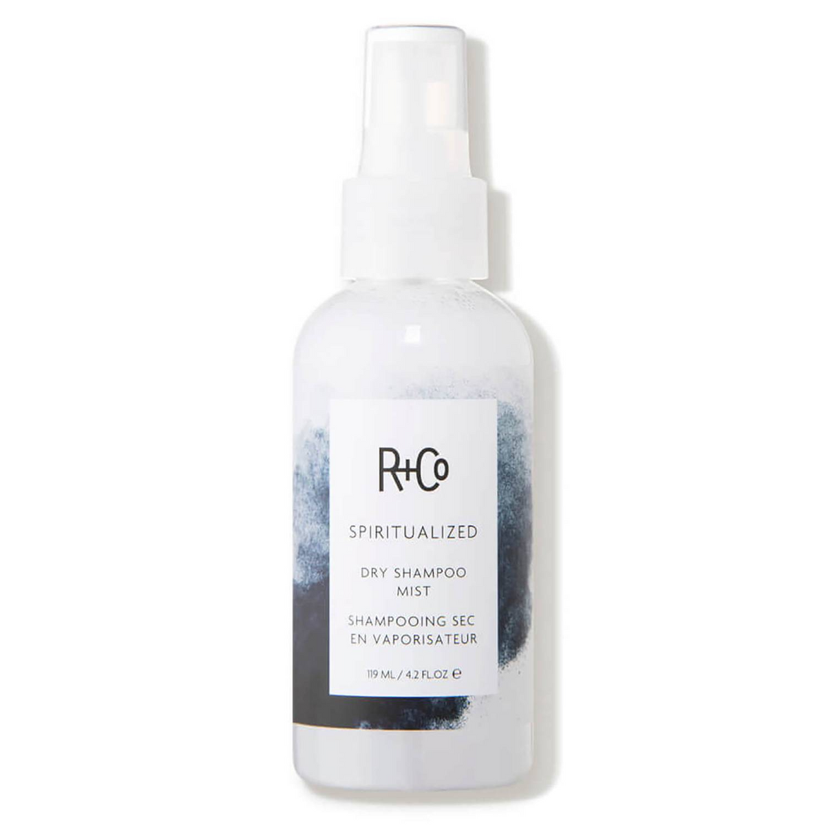 R+Co SPIRITUALIZED dry shampoo, micellar dry shampoo mist, non-aerosol hair refresher, post-workout hair mist, dry shampoo with no residue, scalp cleansing hair spray, travel-friendly dry shampoo, liquid dry shampoo formula, oil absorbing hair mist, clean hair without washing