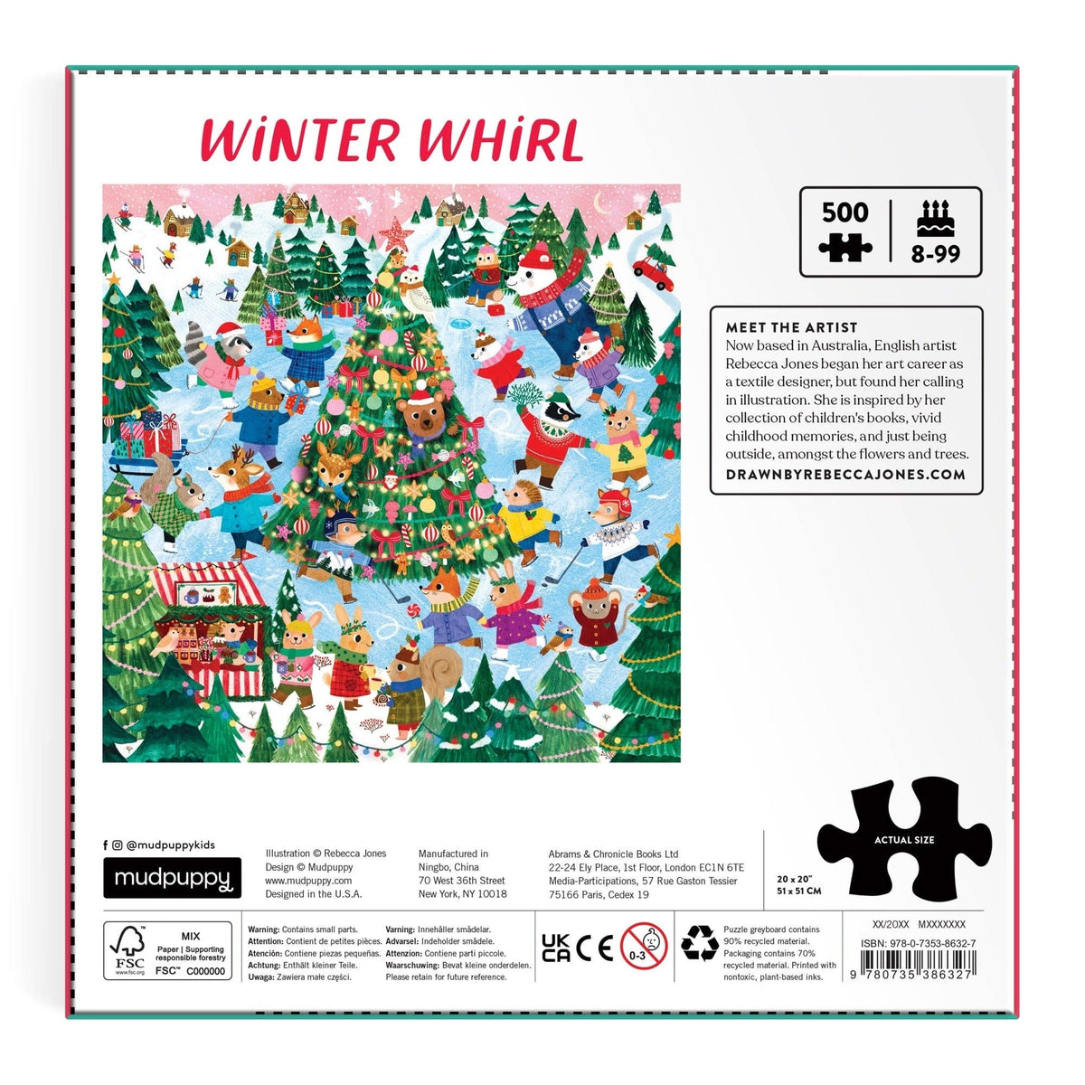 Winter Whirl 500-piece family winter puzzle