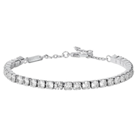 Anna Zuckerman Petite Glamour 5 Carat Tennis Bracelet in platinum