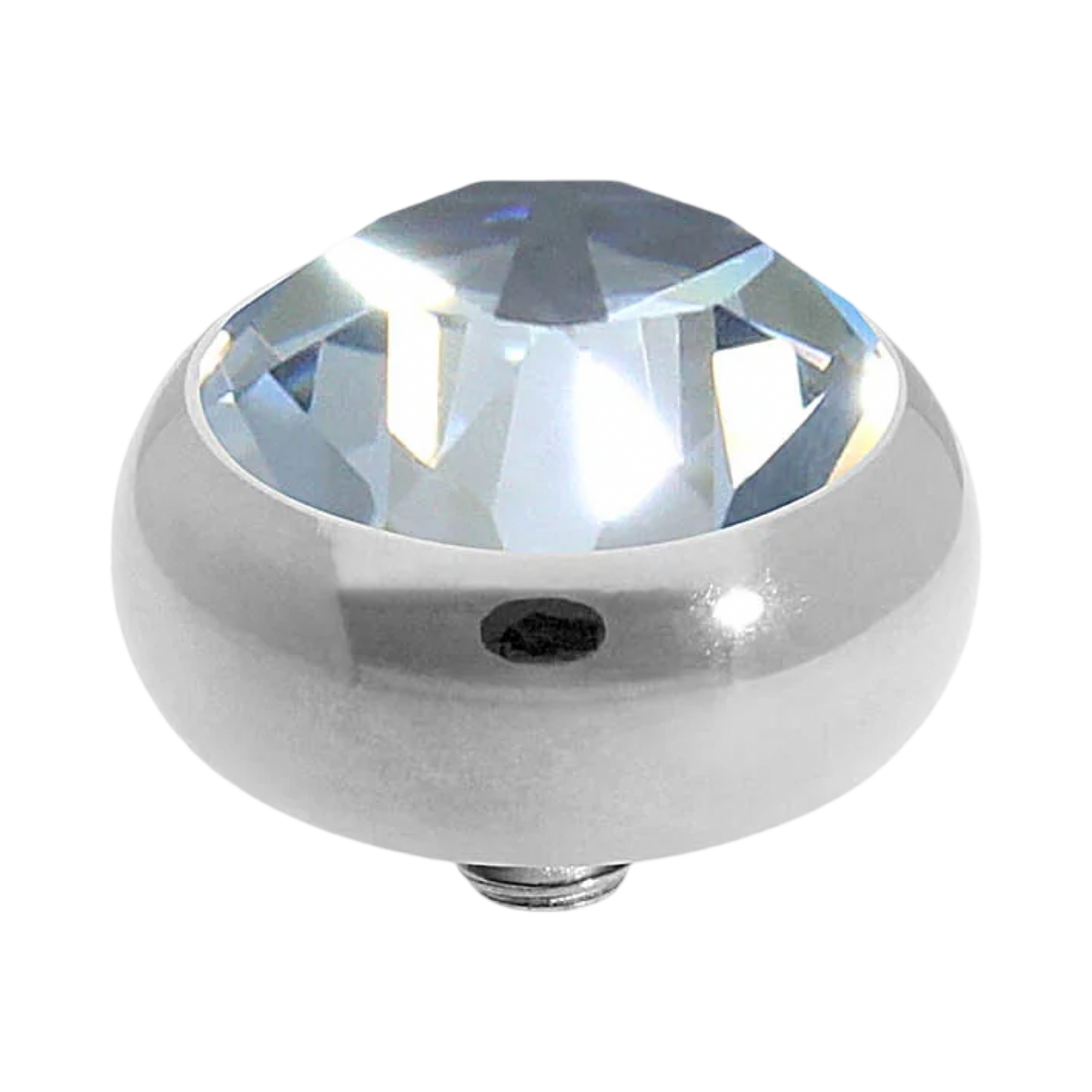 blue shade crystal sesto silver qudo topper jewelry interchangeable swarovski crystal
