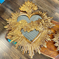 Tin Immaculate Heart of Mary Mirror: Medium