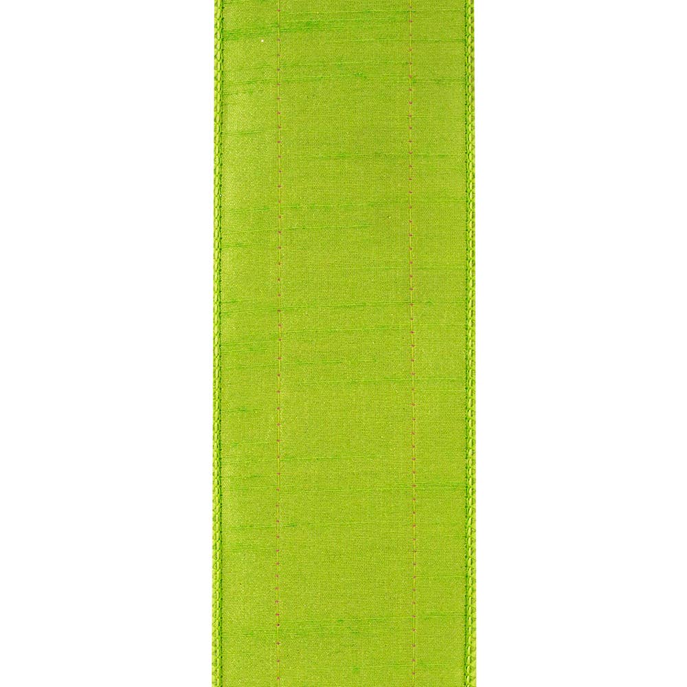 Regal Stripe Ribbon in Lime & Fuchsia | 2.5”