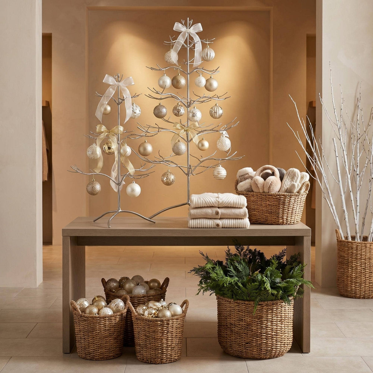 Ornament Trees: Gold / 36"