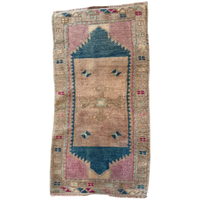 mini turkish mid century vntage rug home decor