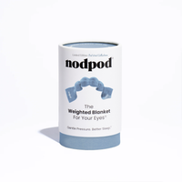 nodpod weighted sleep mask in Blue Jean with reversible cooling cotton and soft microfleece fabric