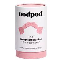 nodpod weighted sleep mask in Blush with gentle pressure design and reversible soft fabric