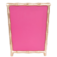 pink metal wastebasket, hand-painted square bin, stylish trash can, compact pink waste bin, Mattie wastebasket, decorative waste bin for home, bathroom trash bin pink, pink office wastebasket, open top metal bin, painted square trash can