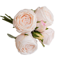 real touch garden rose pink champagne bundle floral 