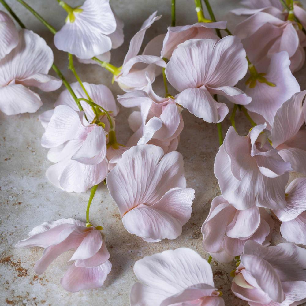 Close-up of pink flowers on a textured surface