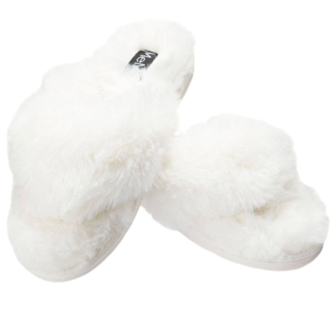 white memoi thong bedroom slippers